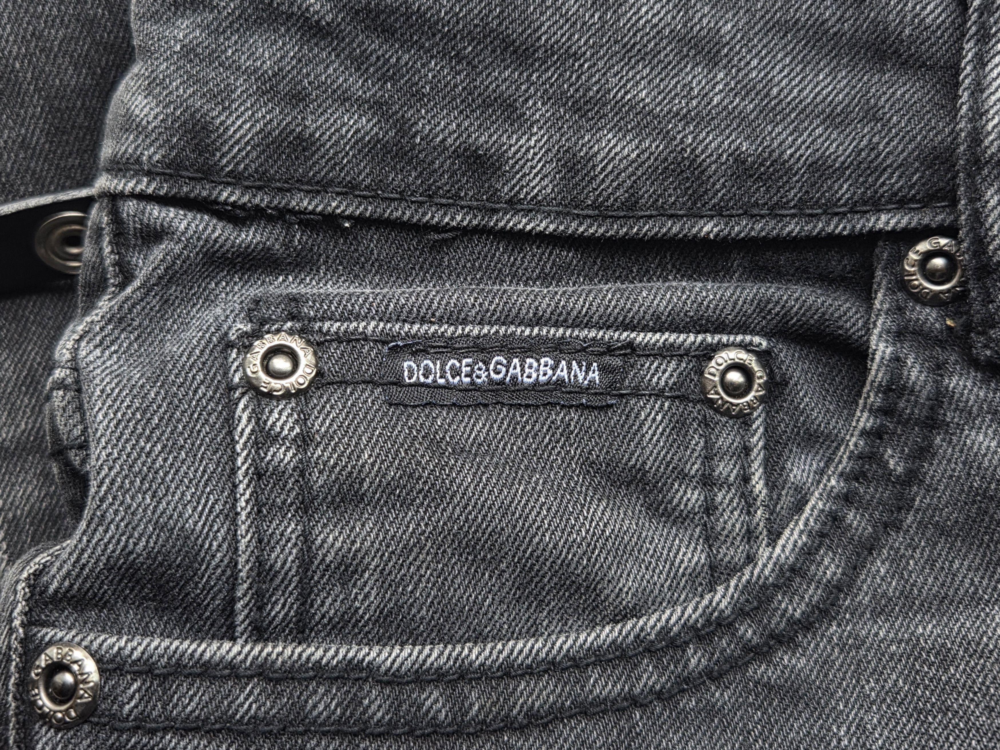 Dolce & Gabbana Dolce & Gabbana dark denim jeans w belt Size US 29 - 11 Thumbnail