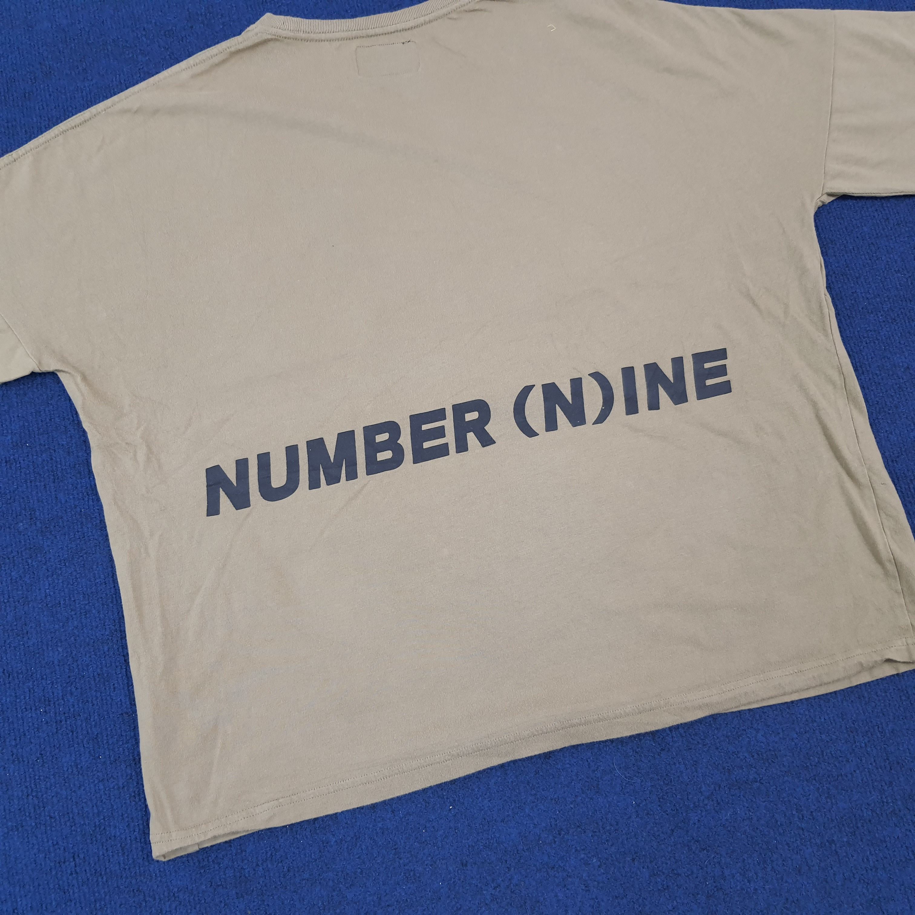 Japanese Brand × Number (N)ine × Vintage Vintage Number Nine Spell Out Japan Brand Boxy Tshirt Size US XL / EU 56 / 4 - 2 Thumbnail