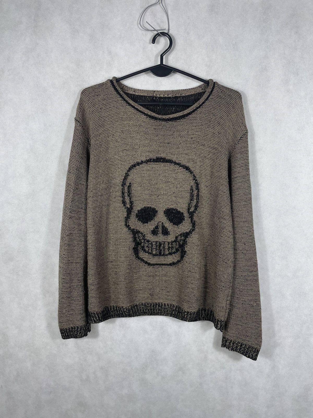 Affliction × Vintage Big Skull 00s 90s Sweater Knitwear Pull Sweatshirt Crewneck Size US M / EU 48-50 / 2 - 1 Thumbnail