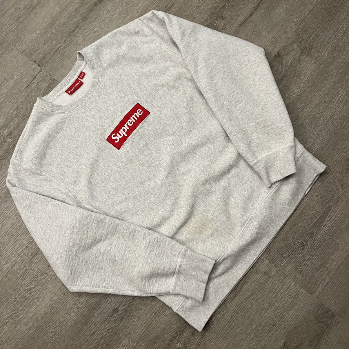 Supreme Supreme Box Logo Crewneck FW18 Size US L / EU 52-54 / 3 - 1 Thumbnail