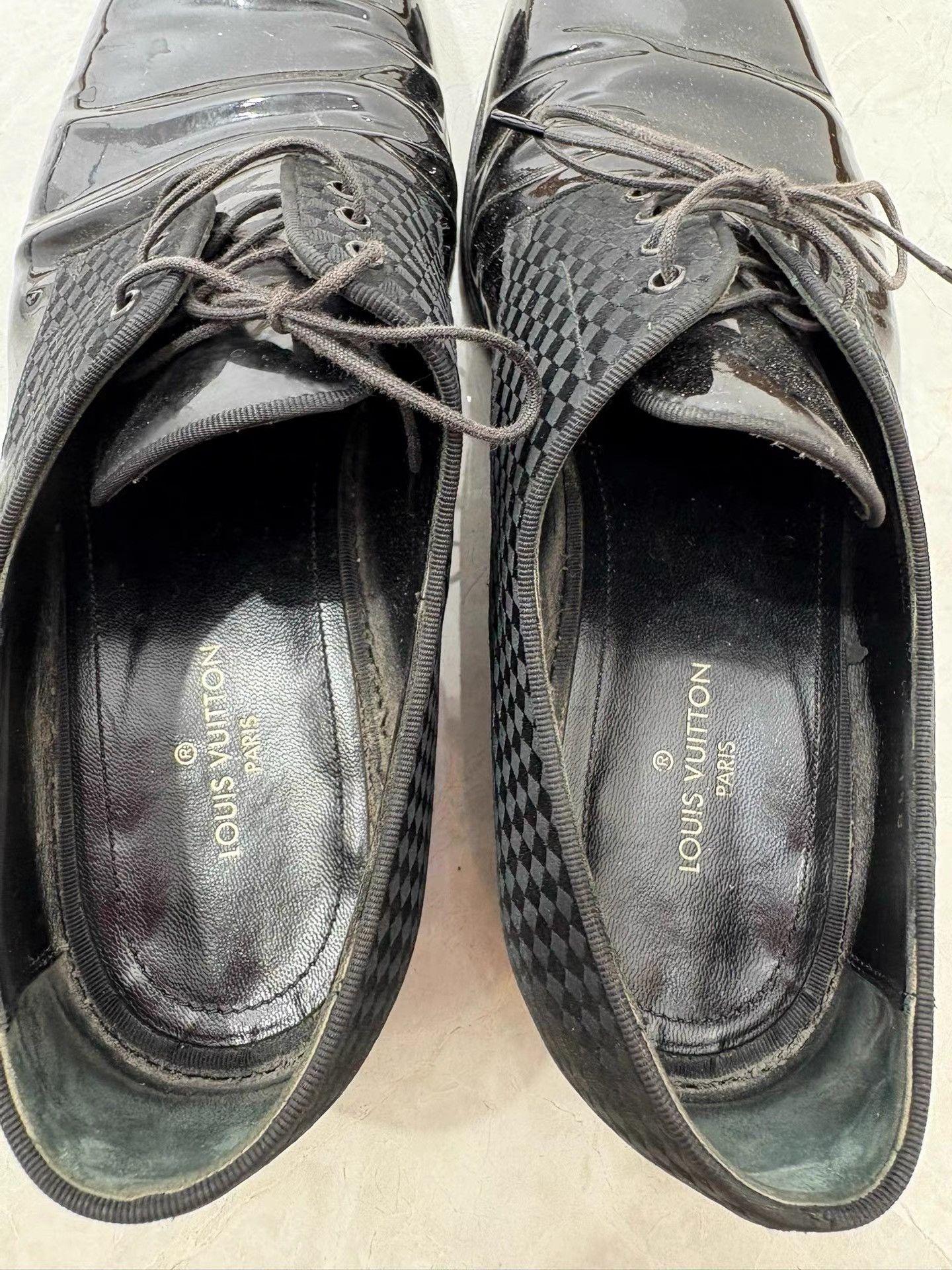 Louis Vuitton Louis Vuitton Patent Leather Men's Shoes K29 Size US 9 / EU 42 - 2 Thumbnail