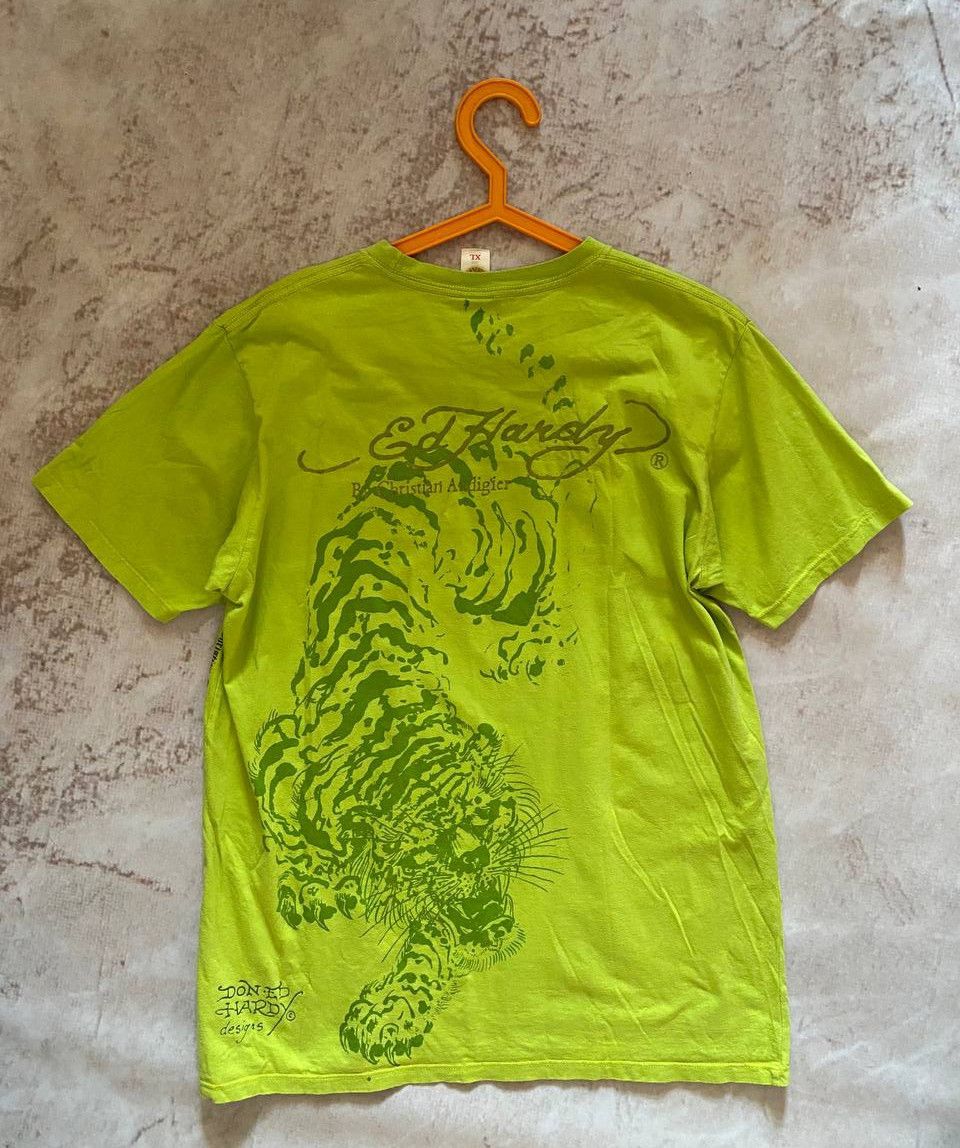 Christian Audigier × Ed Hardy × Vintage Crazy Vintage Y2K Ed Hardy T Shirt Skull Goth tiger USA Size US L / EU 52-54 / 3 - 5 Thumbnail