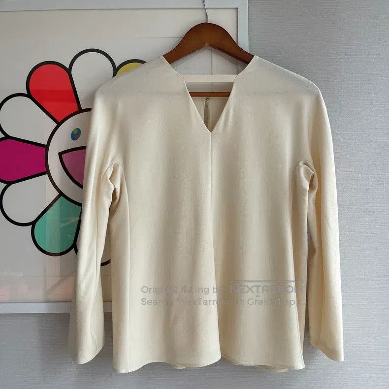 Hermes Hermes Double-Layered Real Silk Mulberry Silk Top Size XS / US 0-2 / IT 36-38 - 1 Thumbnail