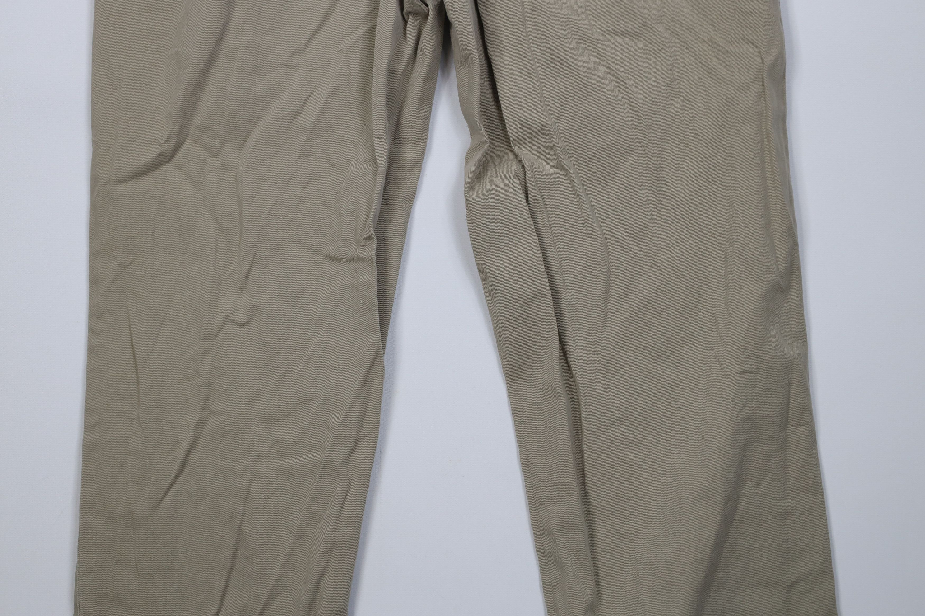 Polo Ralph Lauren Vintage 90s Ralph Lauren Wide Leg Chino Pants Cotton Khaki Size US 34 / EU 50 - 10 Thumbnail