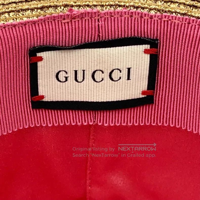 Gucci Gucci SizeXL Golden little bee woven fisherman's hat Size ONE SIZE - 8 Thumbnail