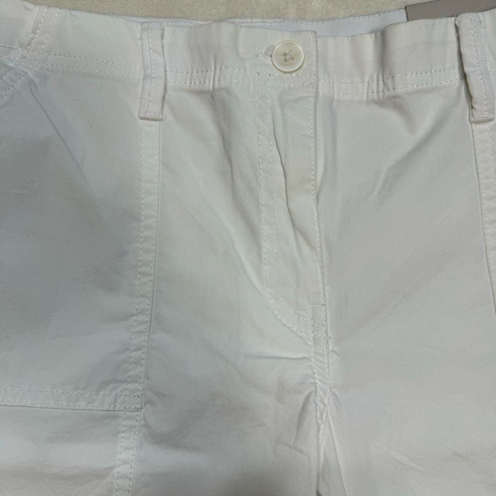 Chicos NWT New Chico's White Cool Cotton Shorts Size 1P US 8 Petit Size 30" / US 8 / IT 44 - 6 Thumbnail