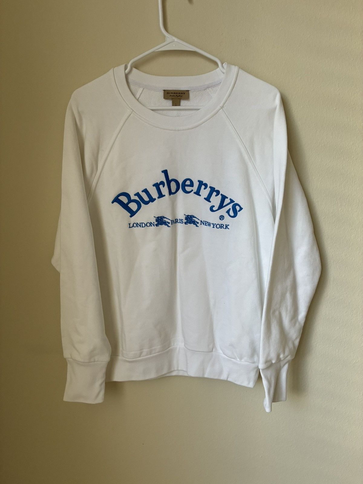 Burberry Vintage Burberry embroidered sweater Size US L / EU 52-54 / 3 - 1 Thumbnail