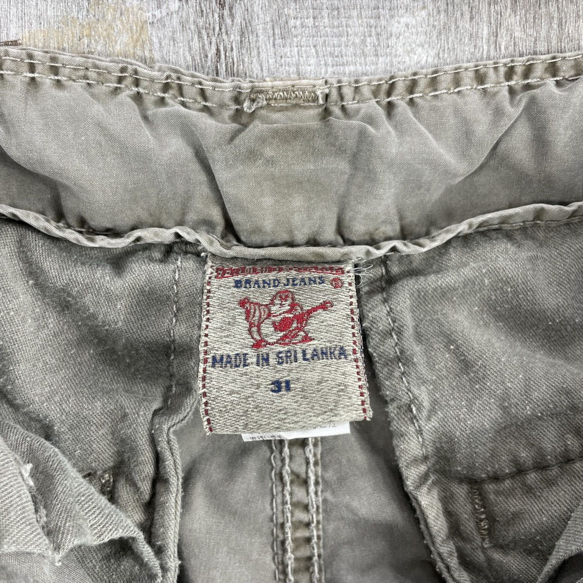 Japanese Brand Vintage Y2K True Religion Shorts Cargo Pants Size US 33 - 12 Thumbnail