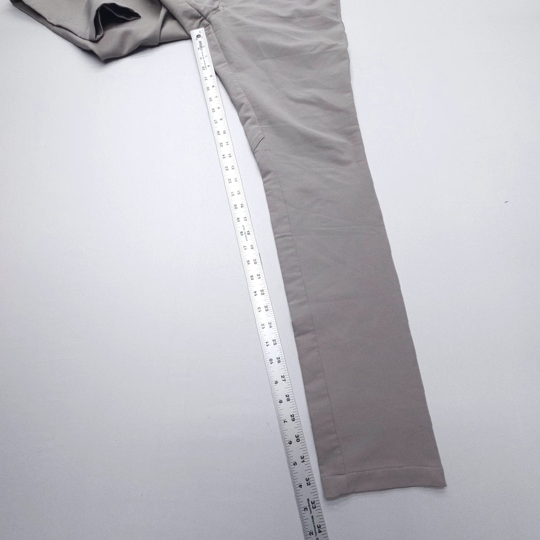 Vintage Zyia Active Slim Stretch Chino Pants Mens Medium Gray Golf Tech Commuter Travel Size US 31 - 7 Thumbnail