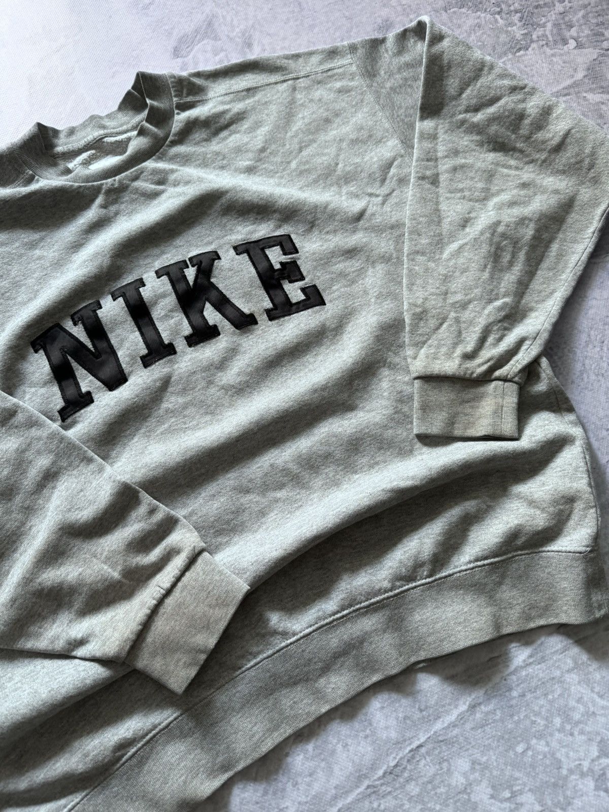 Nike × Vintage 90s Nike Vintage Big Logo Oversize Sweatshirt Size US L / EU 52-54 / 3 - 5 Thumbnail