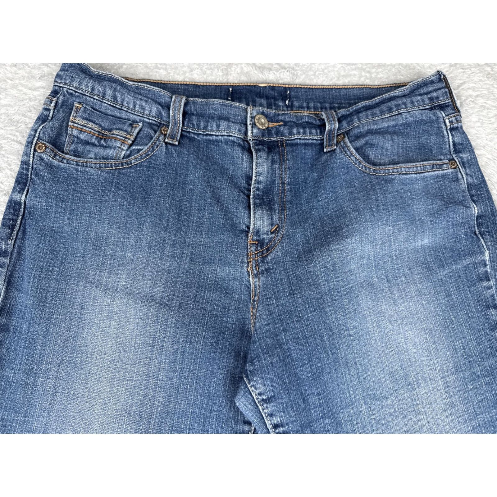 Levi's Levis Jeans Women 12 Blue Medium Wash Bootcut 32x30 Denim 5-Pocket Stretch Regular Mid Rise N/A Size 34" / US 12 / IT 48 - 4 Thumbnail