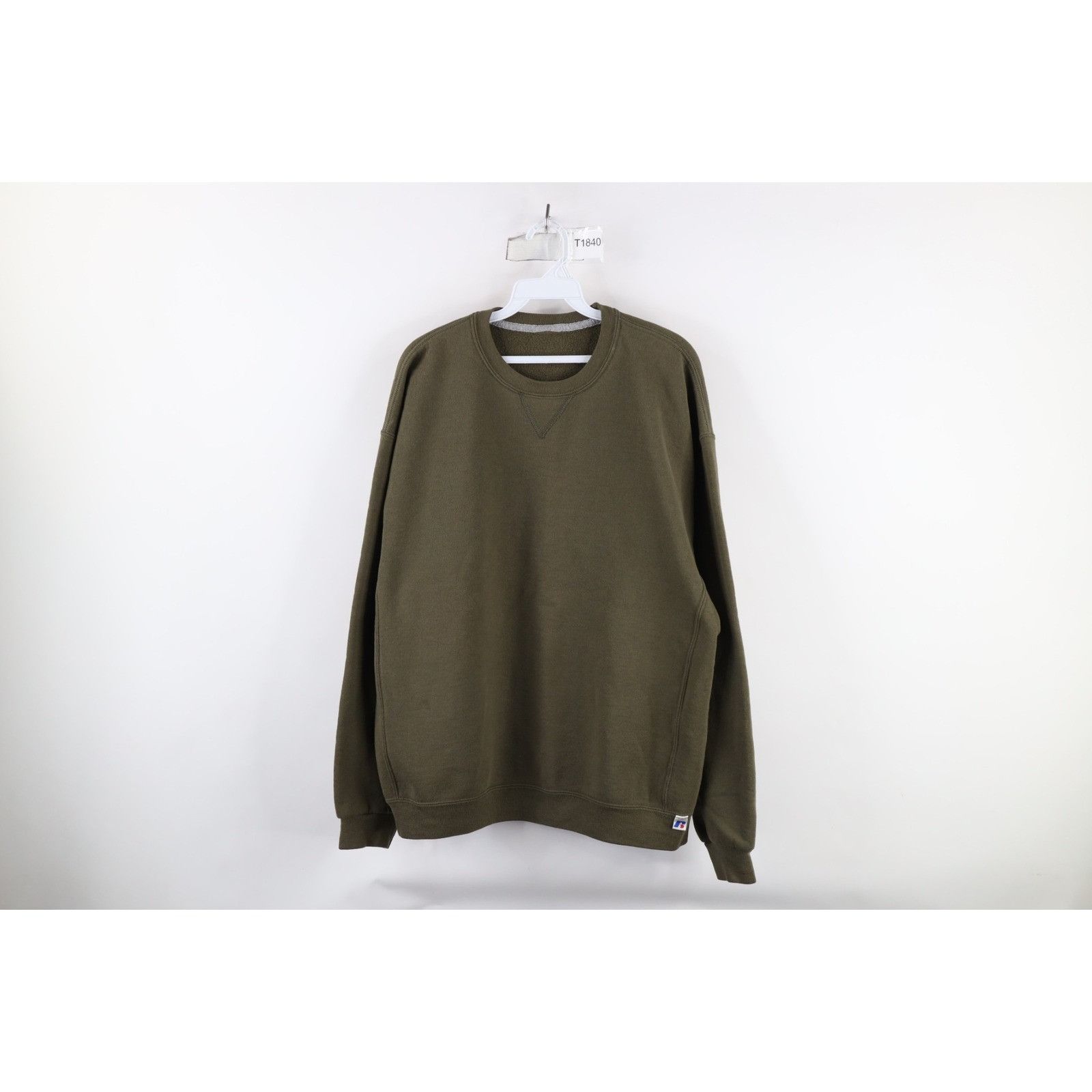 Russell Athletic × Vintage Vintage 90s Russell Athletic Faded Blank Crewneck Sweatshirt Size US XL / EU 56 / 4 - 1 Thumbnail