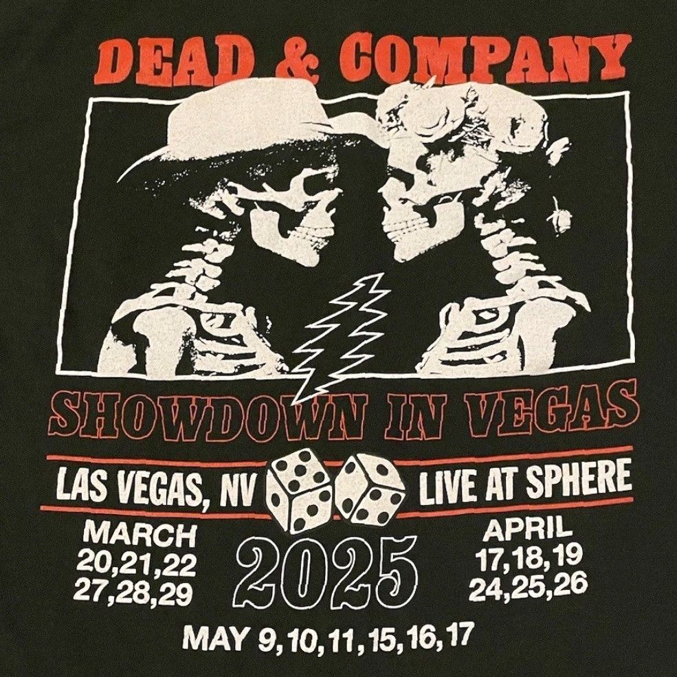 CO Grateful Dead 2025 Las Vegas Concert Shirt M Dead & Co Tour Rock Vtg 90s Y2K Shirt Mens Green Graphic Tee Hippie Tie Dye Size US M / EU 48-50 / 2 - 3 Thumbnail