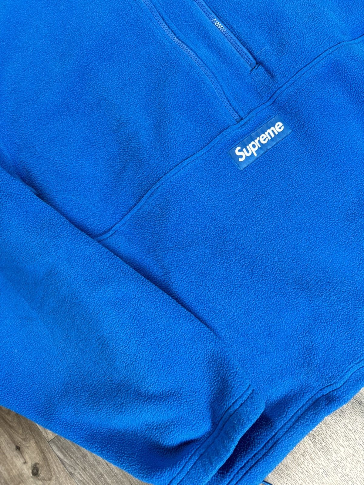 Supreme Supreme Polartec Half Zip Pullover Blue Size US XL / EU 56 / 4 - 2 Thumbnail