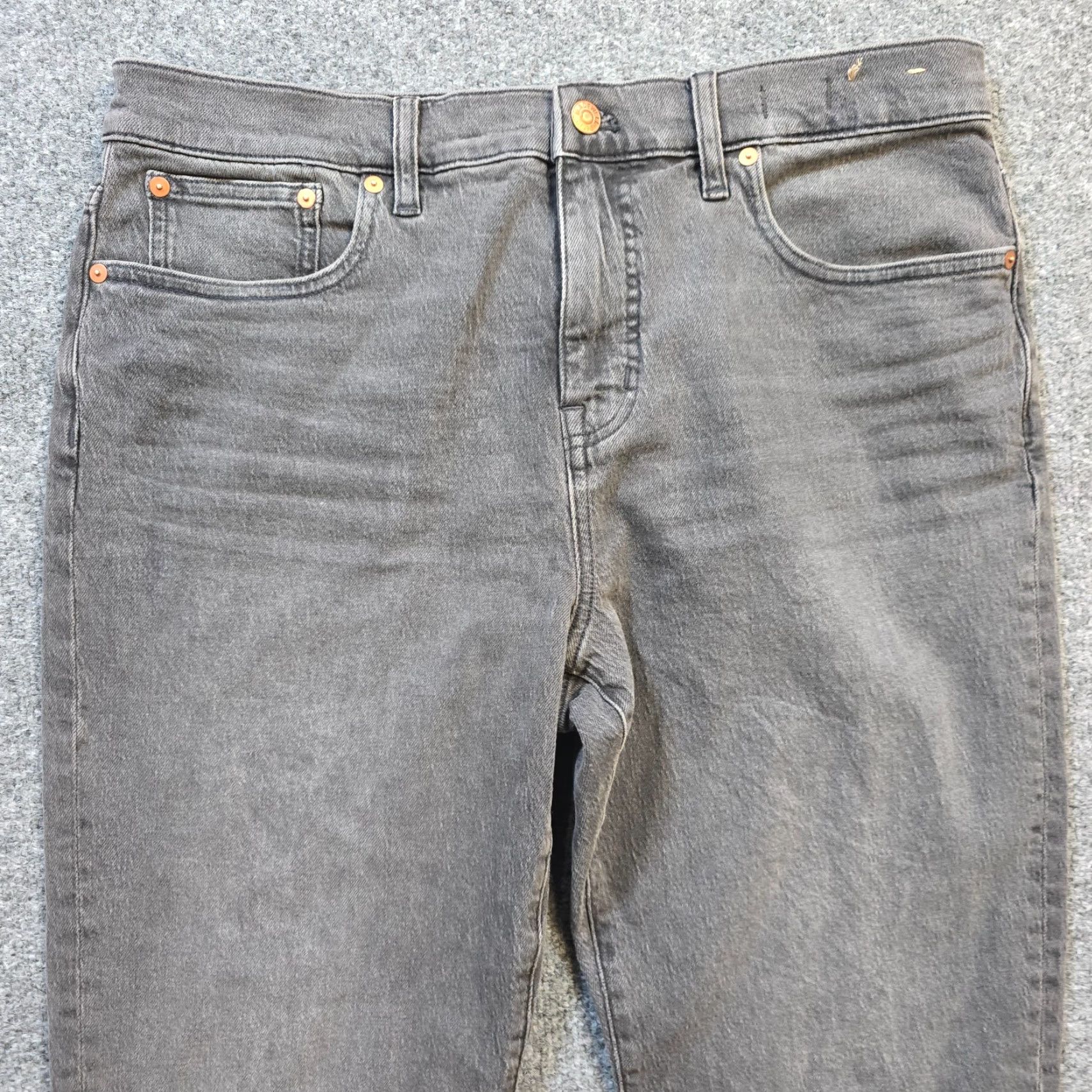Madewell Madewell Jeans Womens Size 31 Petite Black Vintage 90s Straight Crop Y2K Denim Jeans Size 24" / US 00 / IT 34 - 2 Thumbnail