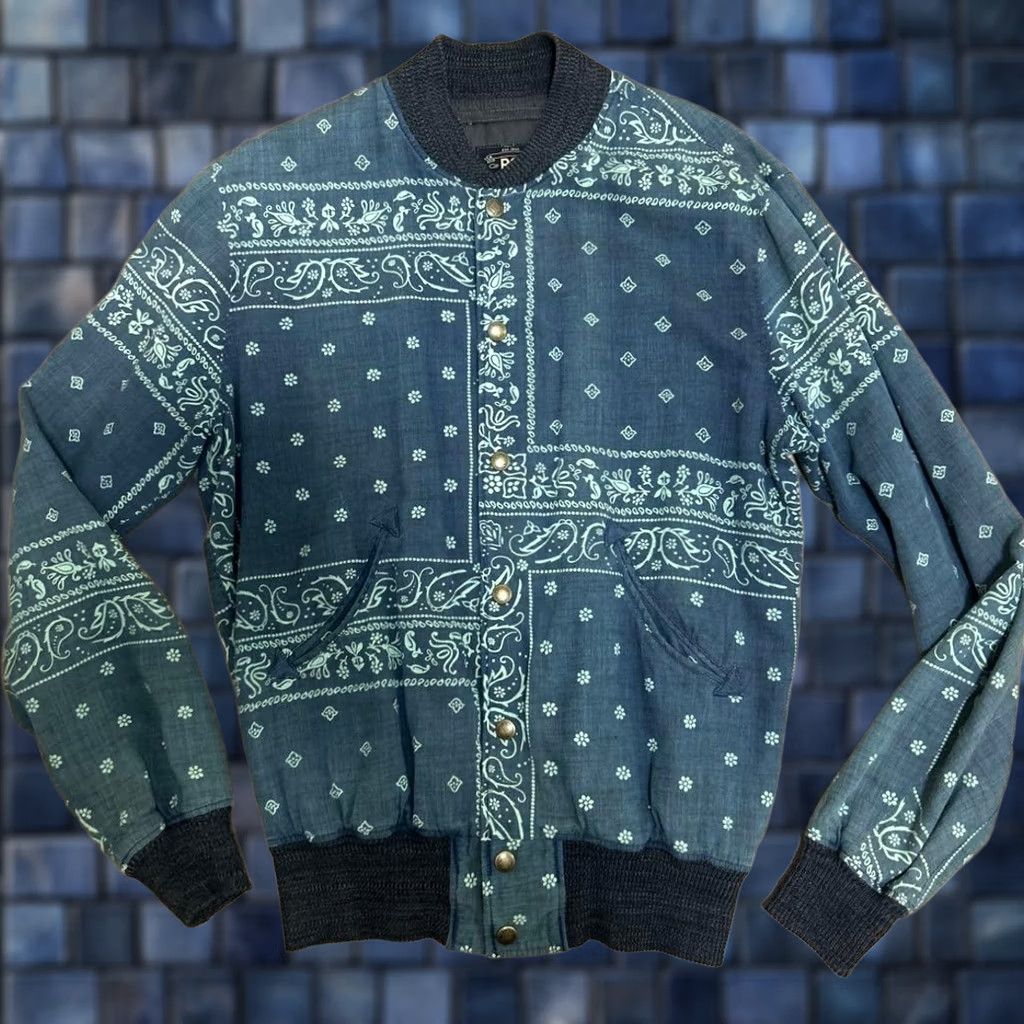 Ralph Lauren RRL Ralph Lauren Bomber Jacket Indigo Paisley Size S Mens Size US S / EU 44-46 / 1 - 1 Thumbnail