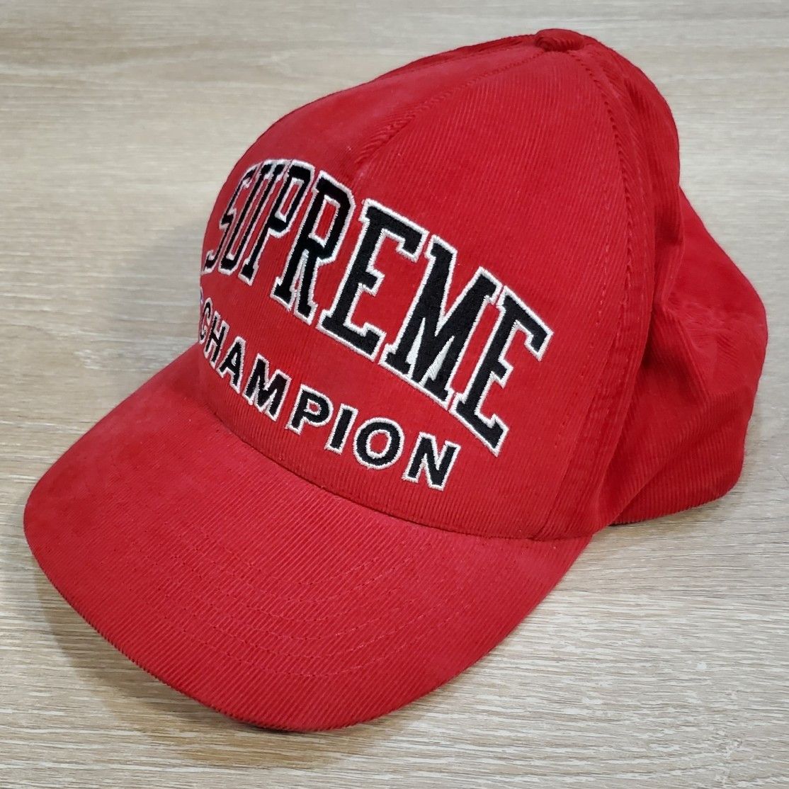 Champion × Supreme Supreme x Champion Embroidered Logo red 5-panel hat SS17 Size ONE SIZE - 3 Thumbnail