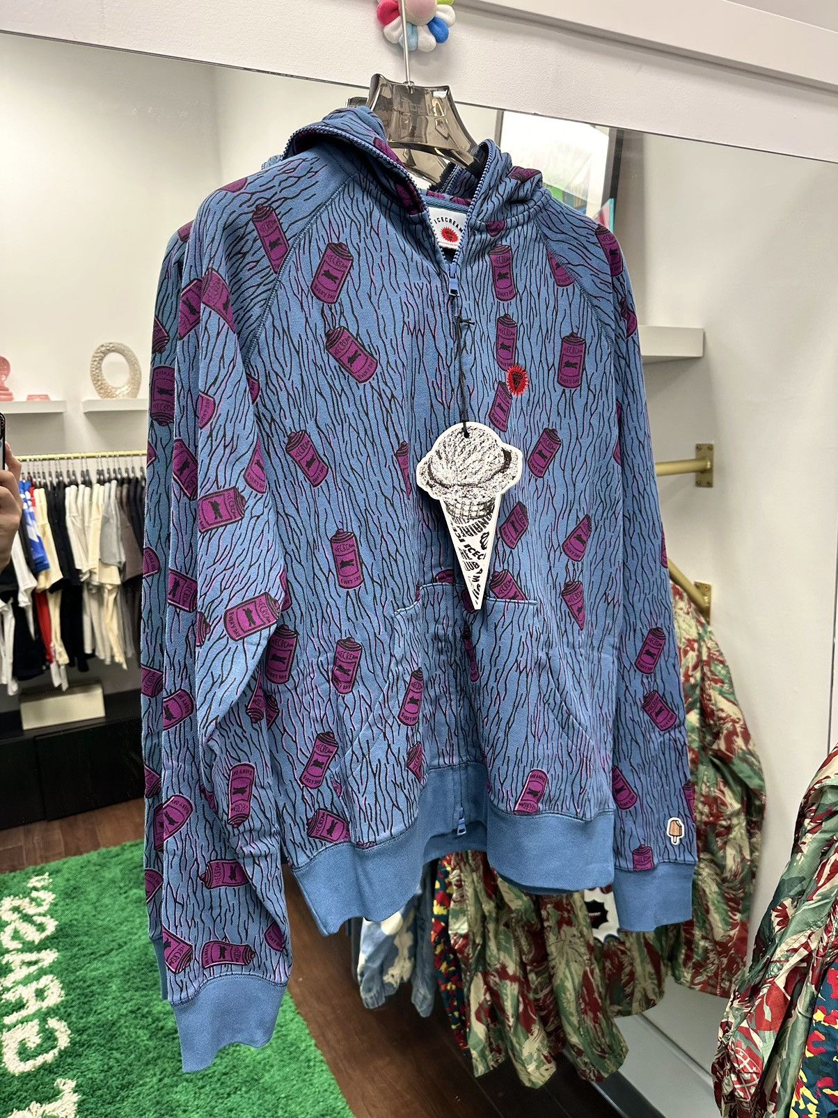 Billionaire Boys Club Spray Camo Full Zip Hoodie
