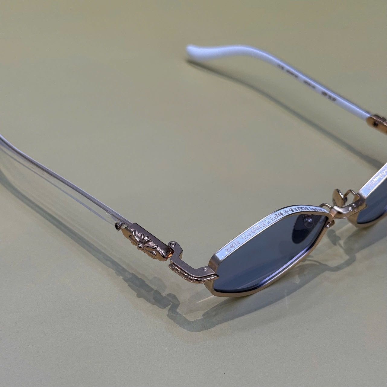 Chrome Hearts CHROME HEARTS NIP SLIP Matte Gold Plated/White-White Size ONE SIZE - 3 Thumbnail