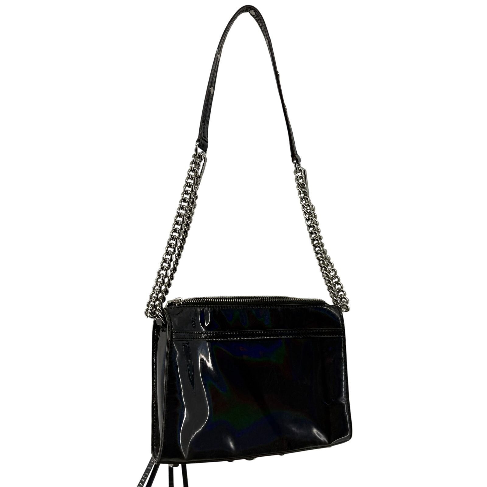 Rebecca Minkoff Rebecca Minkoff Hologram Mini Mac Patent Leather Silver Size ONE SIZE - 8 Thumbnail