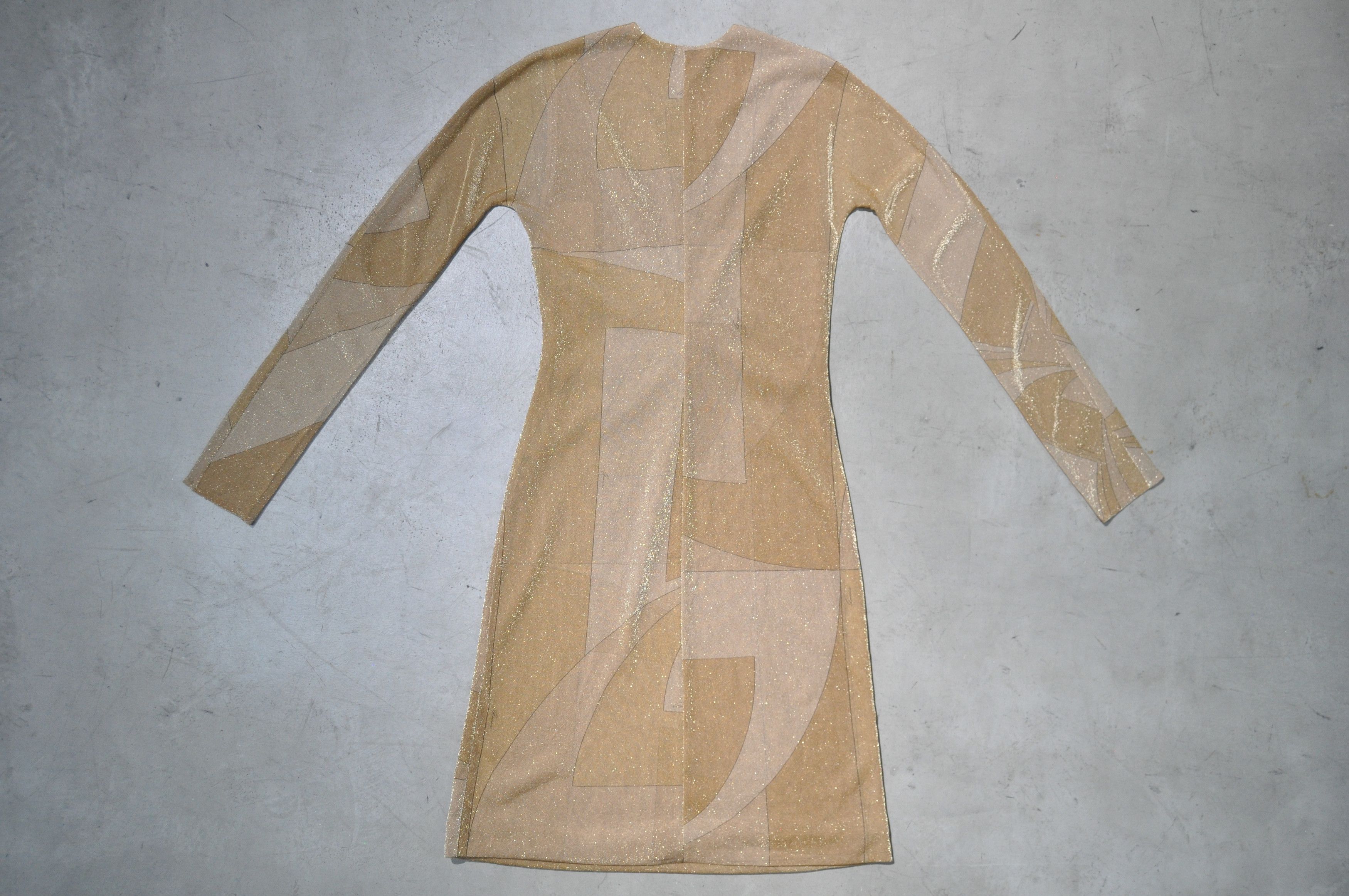 Gucci Gucci - Tom Ford - F/W 00 - Gold Lurex Dress Size XS / US 0-2 / IT 36-38 - 3 Thumbnail