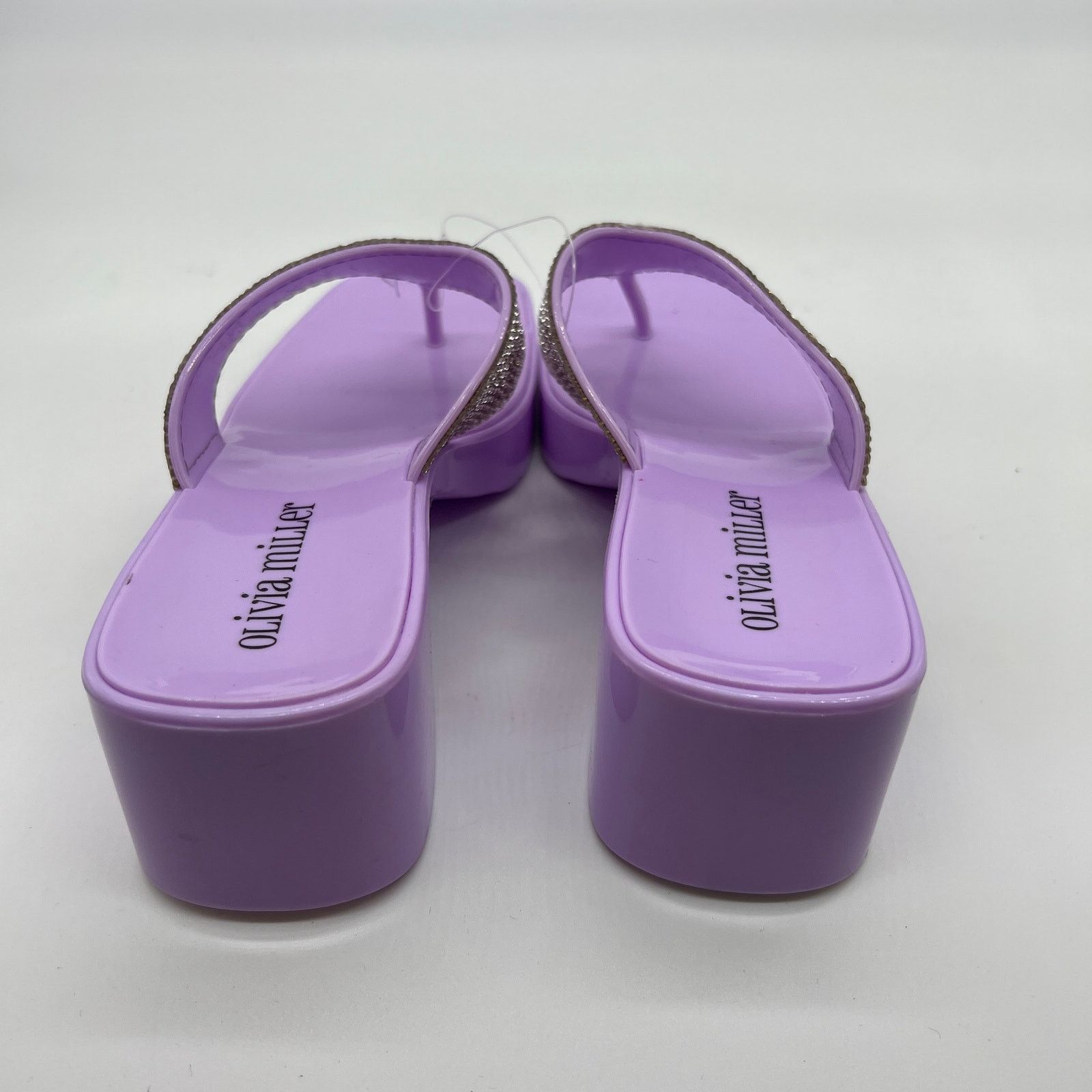 Other Olivia Miller Women's Lilac Heel Slip-On Sandals Size 7 Size US 7 / IT 37 - 10 Thumbnail