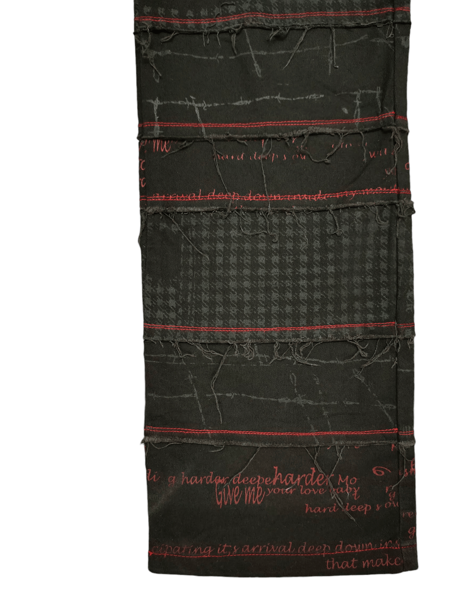 Seditionaries Vintage Y2k H.Anarchy Punk Poem Parches Zipper Hagi Pants Size US 28 / EU 44 - 6 Thumbnail