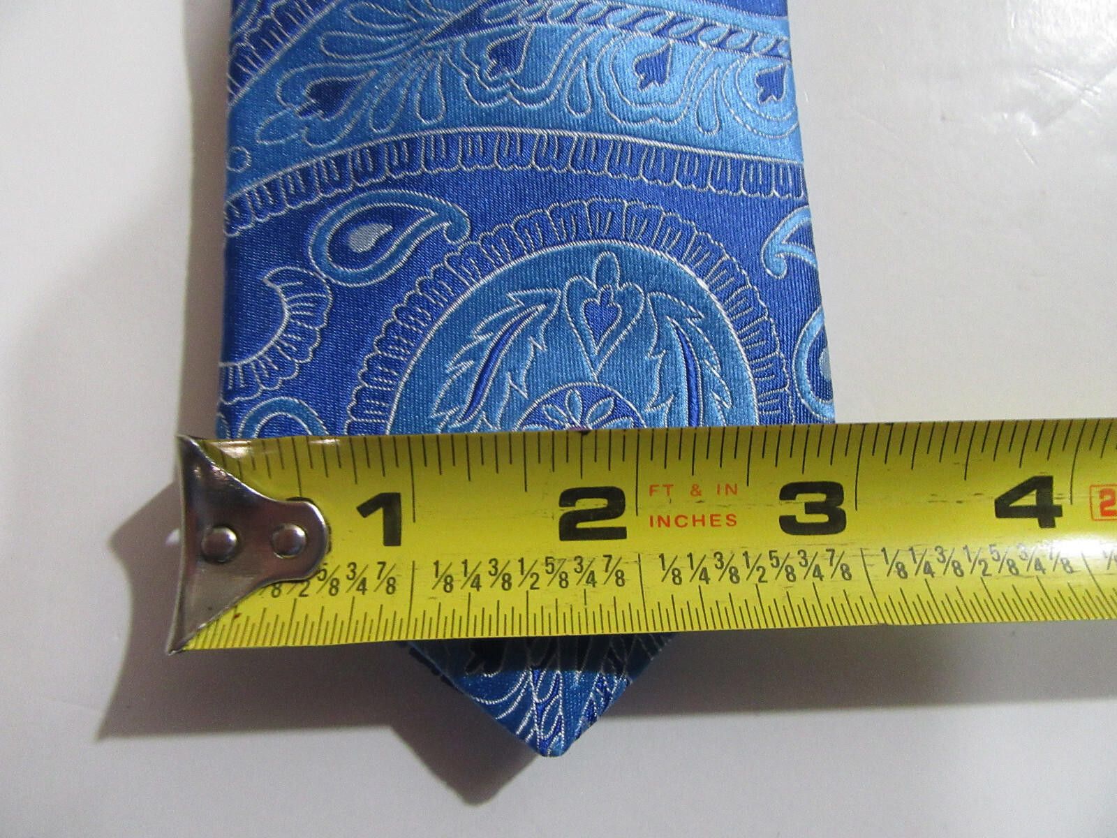 Ted Baker Ted Baker Necktie Tie Blue Paisley New Size ONE SIZE - 6 Thumbnail