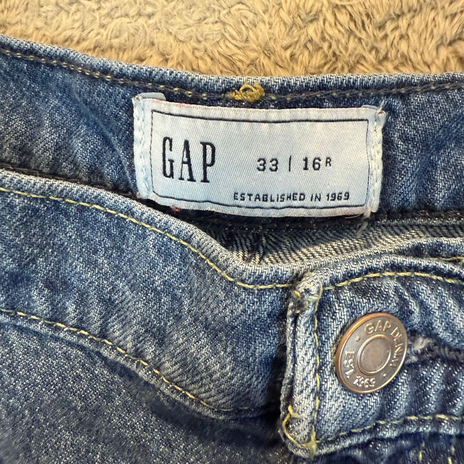 Gap NWT Gap Mid Rise UltraSoft Baggy Crop Jeans Wide Leg 33 16 Size 38" / US 16 / IT 52 - 4 Thumbnail