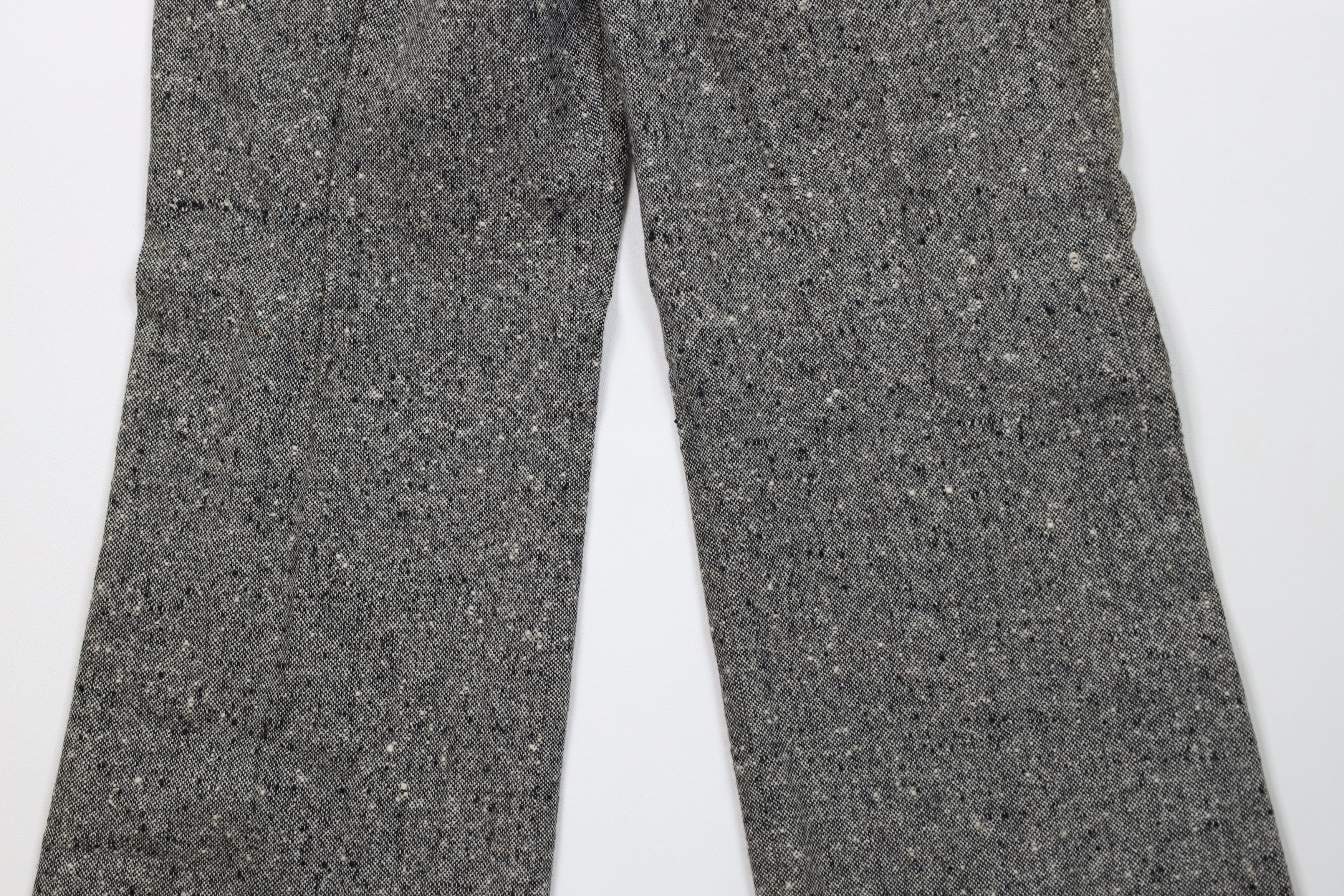 Vintage Vintage 70s Rockabilly Fleck Wool Tweed Bell Bottoms Pants Size 36" / US 14 / IT 50 - 11 Thumbnail