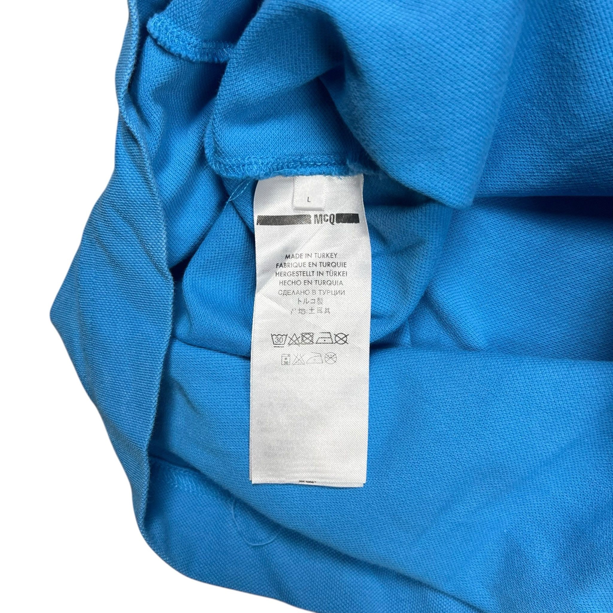 McQ Alexander McQueen MCQ Alexander McQueen Blue Polo Shirt - M Size US M / EU 48-50 / 2 - 4 Thumbnail
