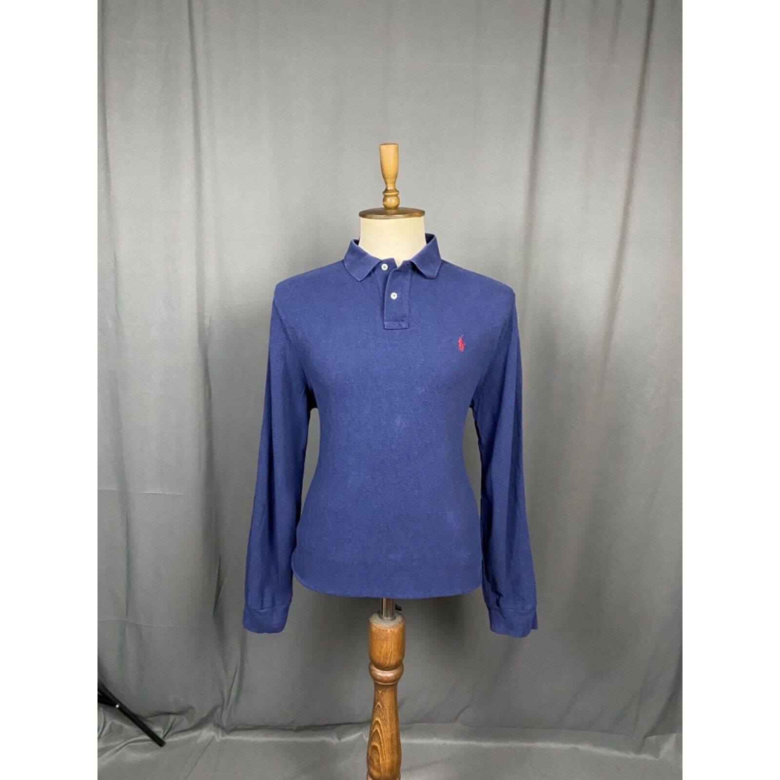 Polo Ralph Lauren Polo Ralph Lauren Men's Blue Collared Polo Longsleeve Sweate Size US XL / EU 56 / 4 - 3 Thumbnail