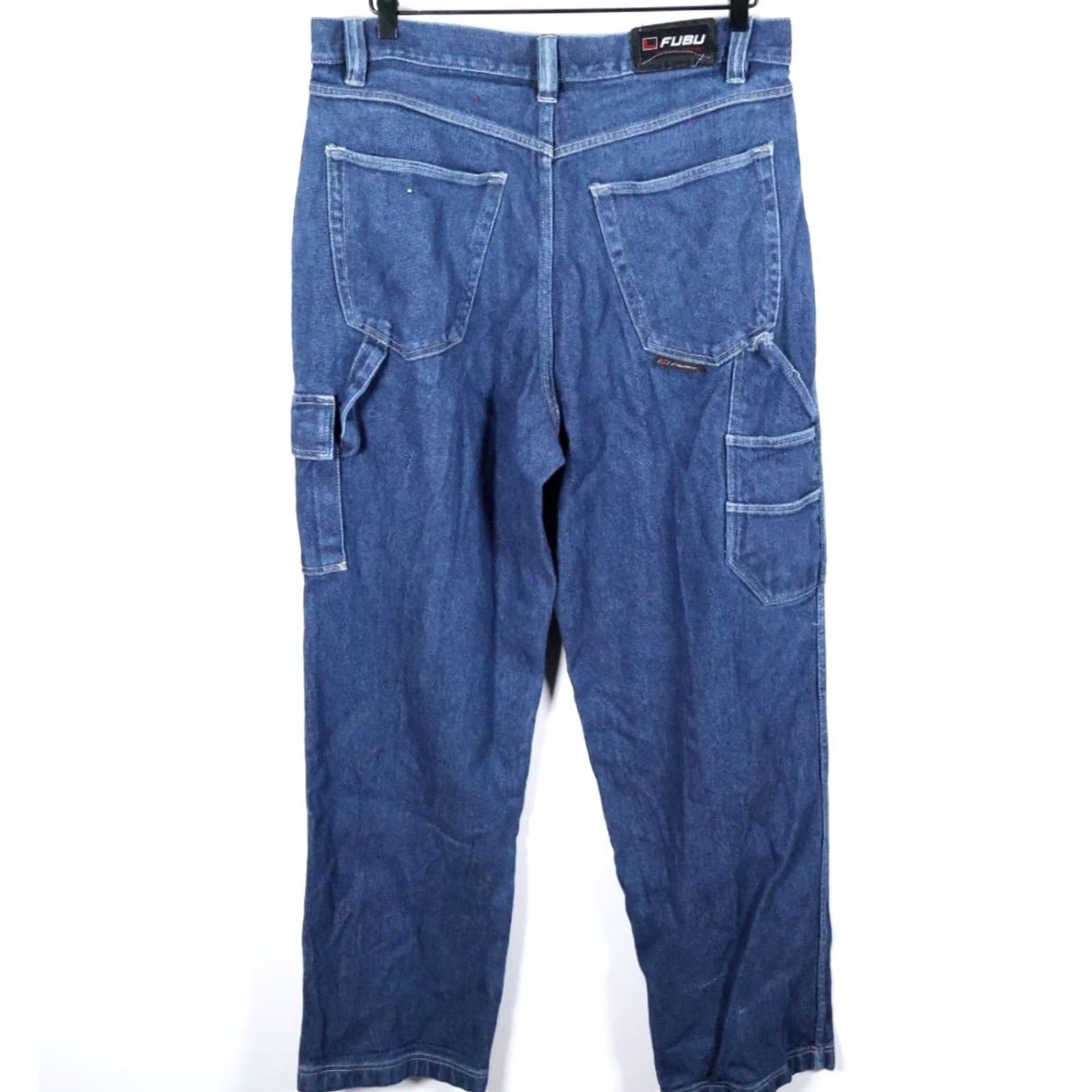 Fubu VINTAGE FUBU Jeans Carpenter Mens 34 x 32 Blue Denim Baggy Fit 90s Hip Hop VTG Mens Size US 34 / EU 50 - 2 Thumbnail