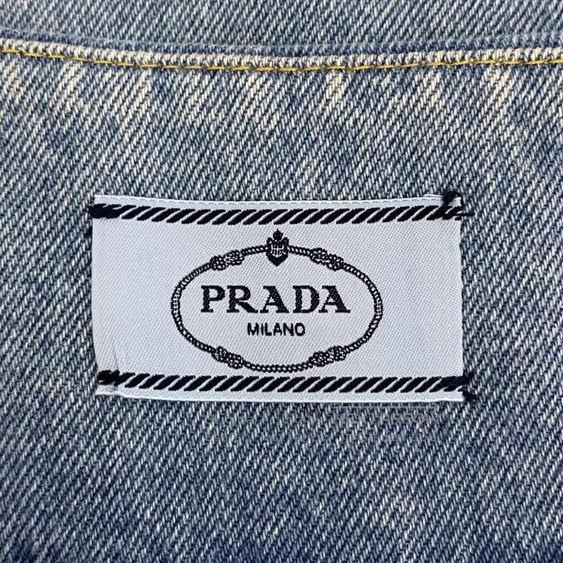 Prada Prada Blue destruction design triangle cotton suspender de Size S / US 4 / IT 40 - 6 Thumbnail