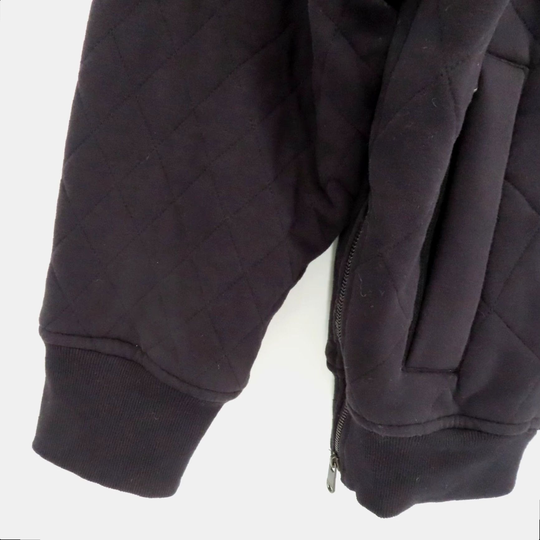 Athleta **Women XL Bomber Jacket Black Diamond Quilted Zip Athleta NEW** User: Women XL Diamond Quilted Zip Black Bomber Jacket Athleta NEW Size XL / US 12-14 / IT 48-50 - 4 Thumbnail
