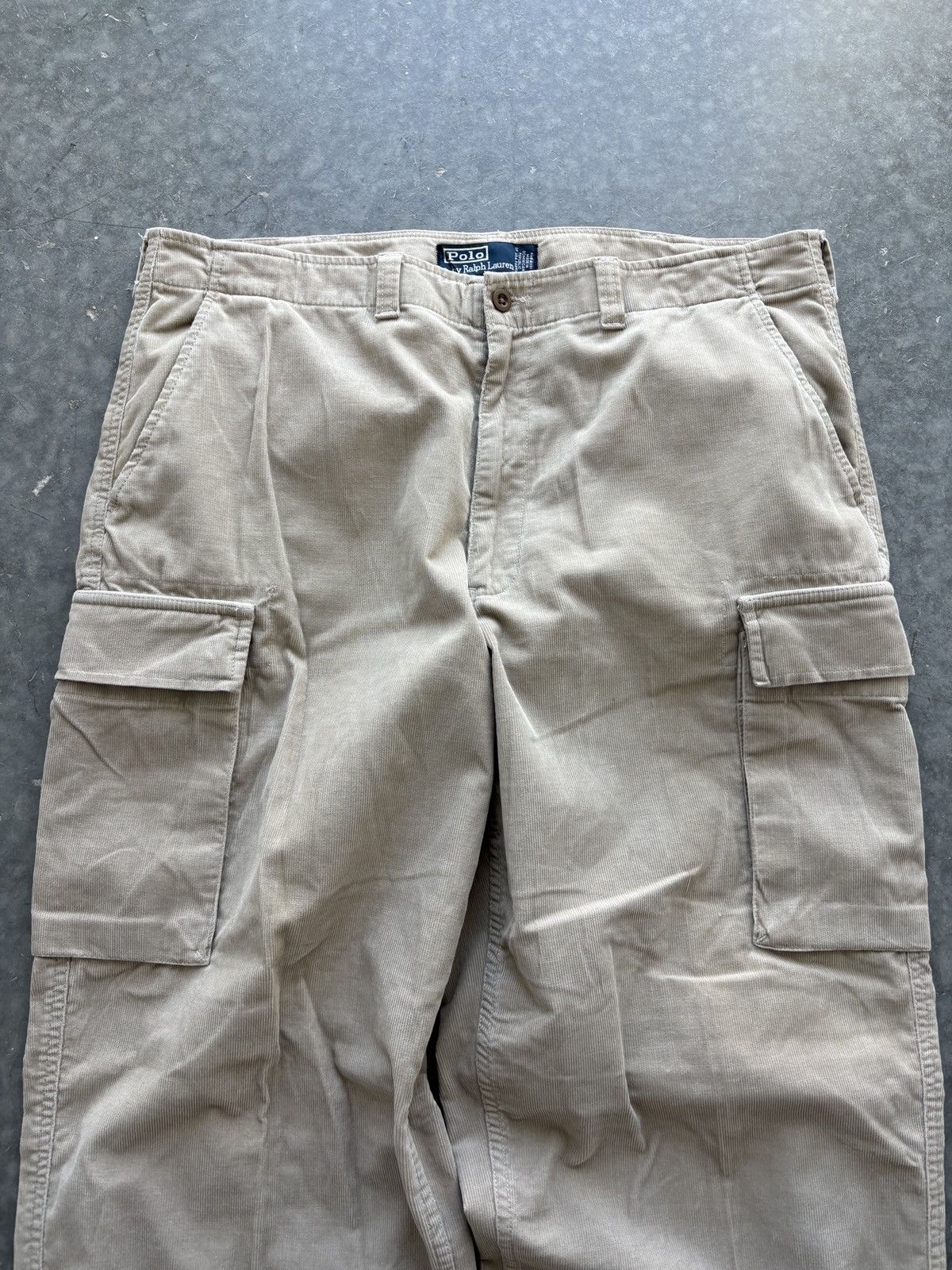 Polo Ralph Lauren Vintage Y2K Polo Ralph Lauren Baggy Corduroy Cargos 36x33 Size US 36 / EU 52 - 2 Thumbnail
