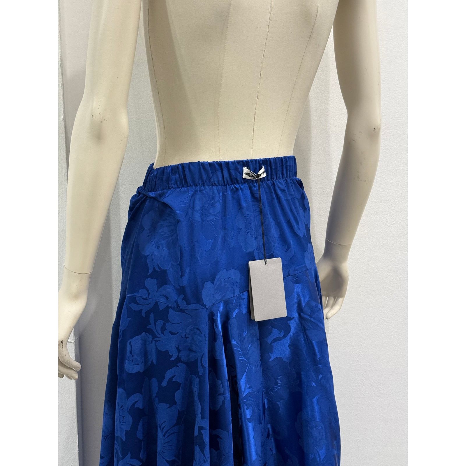 A/W2020 Balenciaga iridescent floral long skirt
