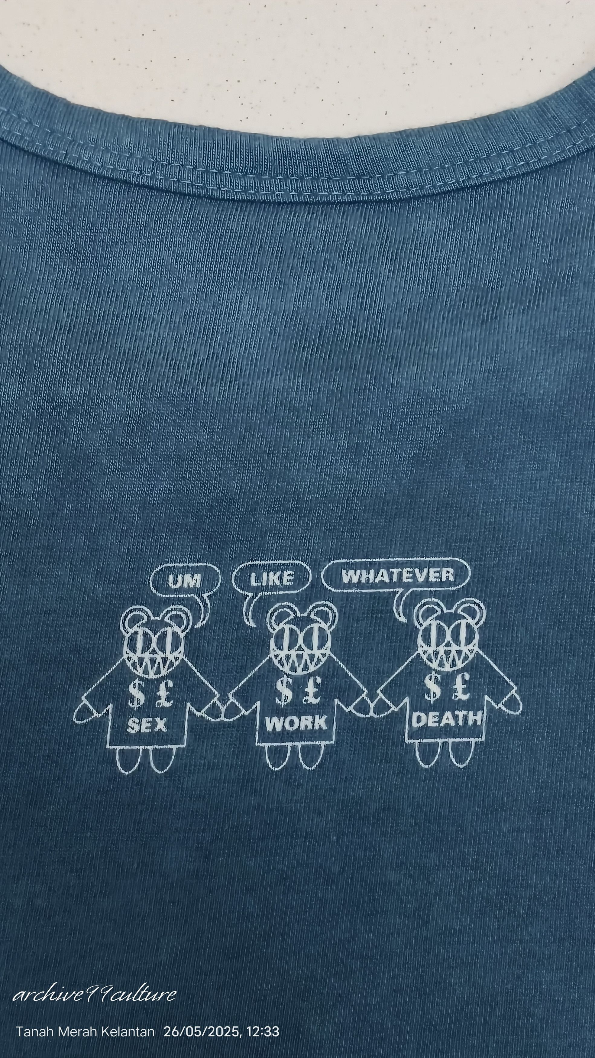 Band Tees × Vintage Vintage Radiohead Waste 99.00.01 Sex Work Death Tee Size US M / EU 48-50 / 2 - 8 Thumbnail
