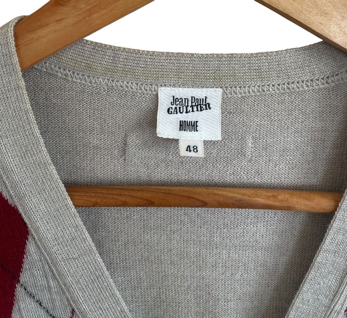 Jean Paul Gaultier Vintage Jean Paul Gaultier Argyle Wool Knit Blouson 2000s Size US M / EU 48-50 / 2 - 6 Thumbnail
