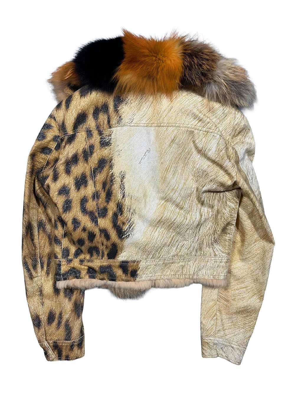 Roberto Cavalli Roberto Cavalli Fur Trucker Jacket Size S / US 4 / IT 40 - 2 Thumbnail