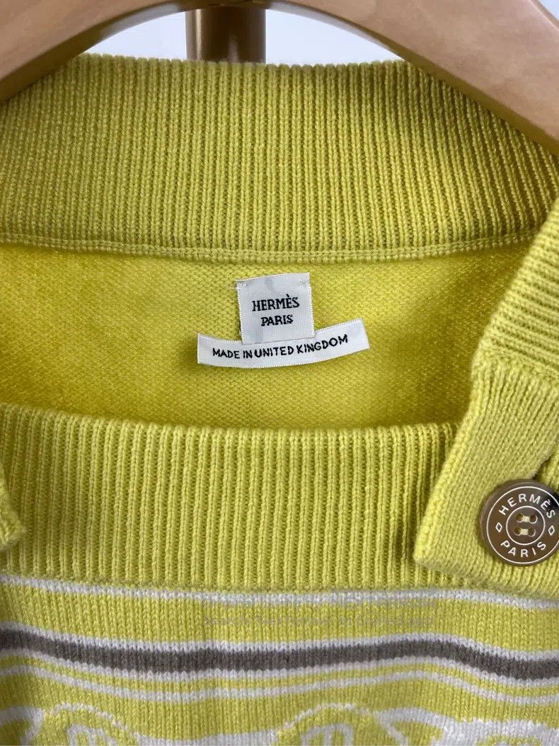 Hermes Hermes Embroidered Pattern Long Sleeve Knit Sweater Size XS / US 0-2 / IT 36-38 - 4 Thumbnail