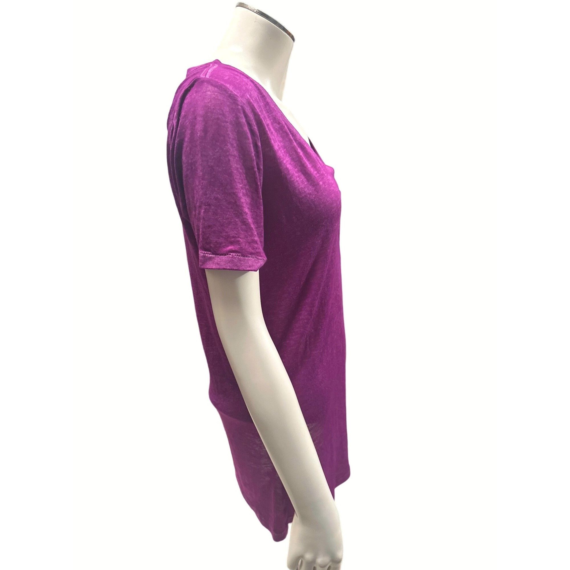 Arizona Jean Co. Arizona Jean Company Sheer Lightweight V Neck T Shirt Purple Size M / US 6-8 / IT 42-44 - 4 Thumbnail
