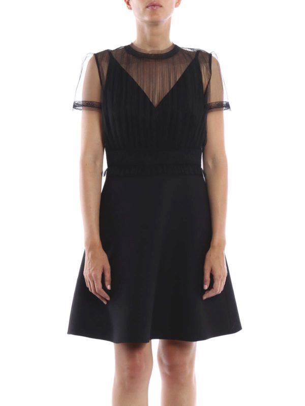 Valentino o1y0326 Mini Dress in Black Size M / US 6-8 / IT 42-44 - 2 Thumbnail