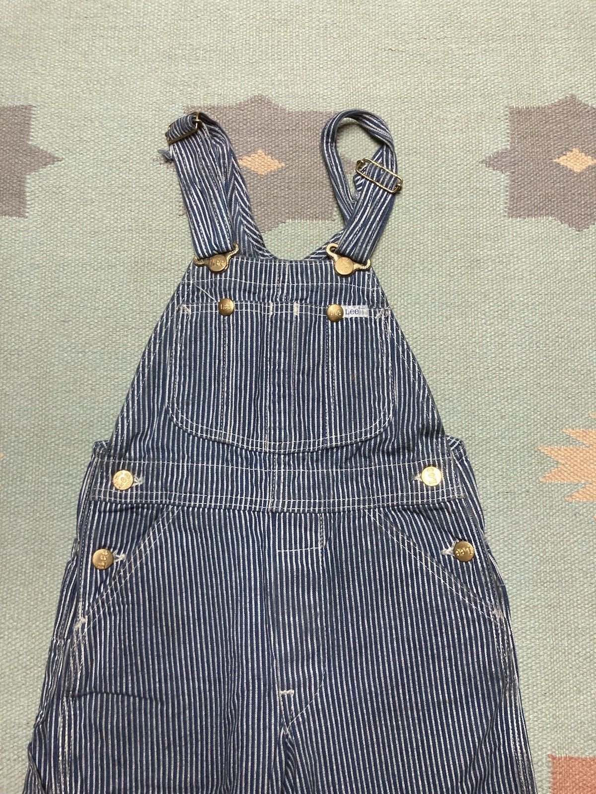 Vintage 70s lee overalls hickory engineer stripe pinstripe 25x30 Size 25" / US 0 / IT 36 - 4 Thumbnail