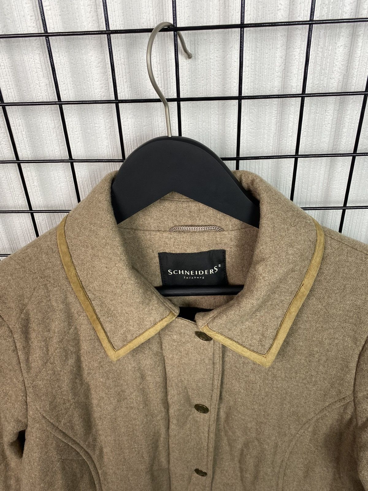 Designer × Stephan Schneider SchneiderS Salzburg Luxury women lana wool jacket Nathalie Size L / US 10 / IT 46 - 10 Thumbnail