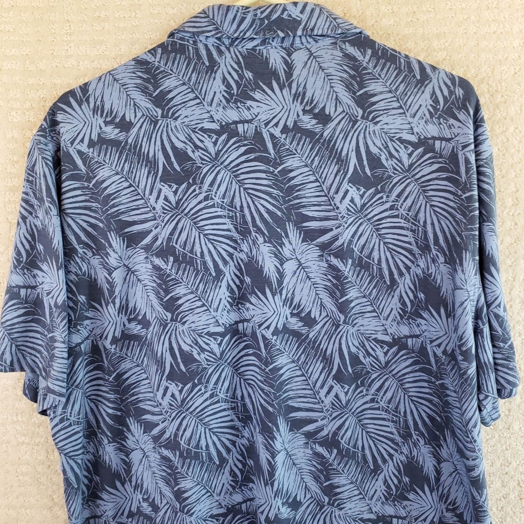 George George Hawaiian Short Sleeve Button Shirt Men Lg Blue Floral Shirt Size US L / EU 52-54 / 3 - 6 Thumbnail