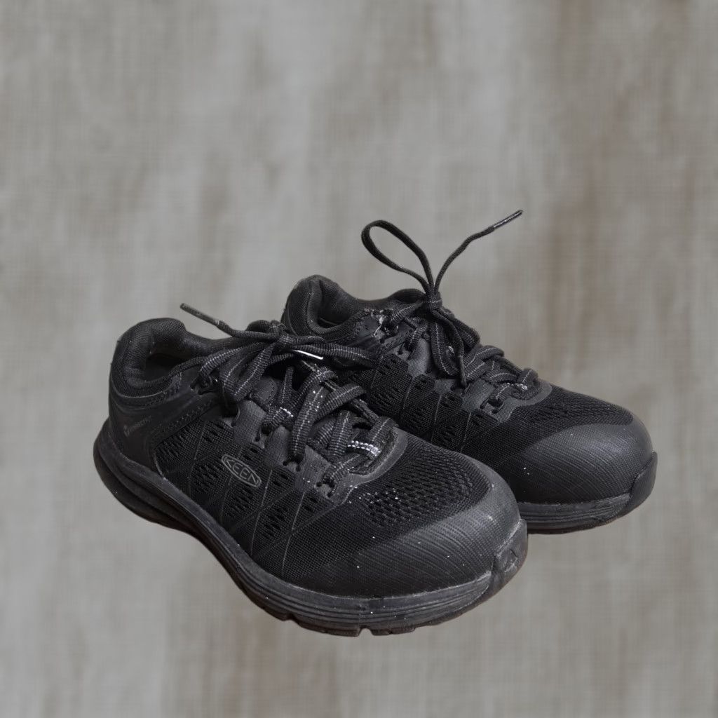 KEEN VINTAGE KEEN Women's Safety Work Boots Black Leather Steel Toe Ankle Size 6M Outdoor Footwear Size US 6 / IT 36 - 1 Thumbnail
