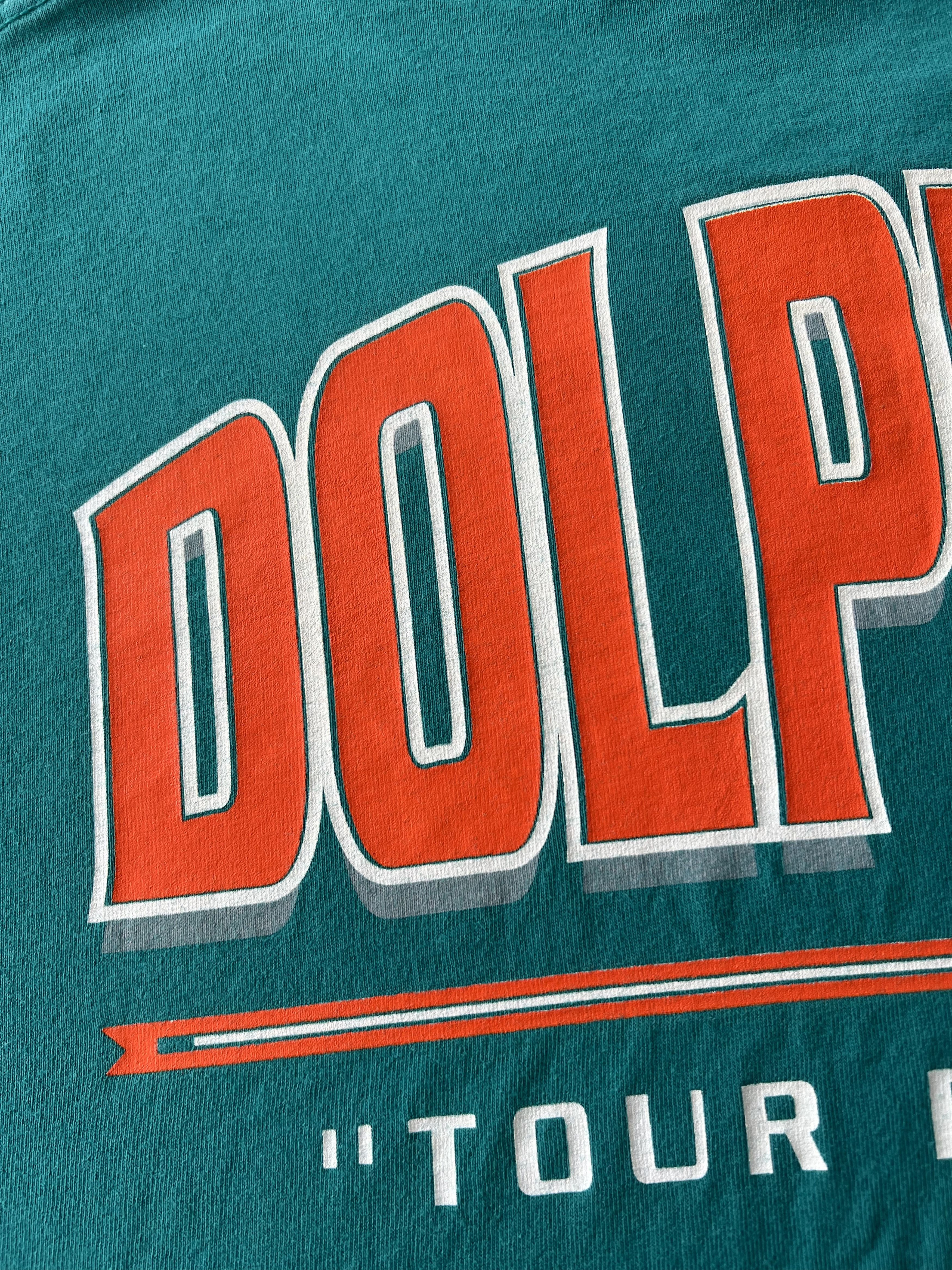 NFL Vintage 1999 Miami Dolphins Tour De Force NFL Reebok T-shirt Size US XL / EU 56 / 4 - 18 Thumbnail
