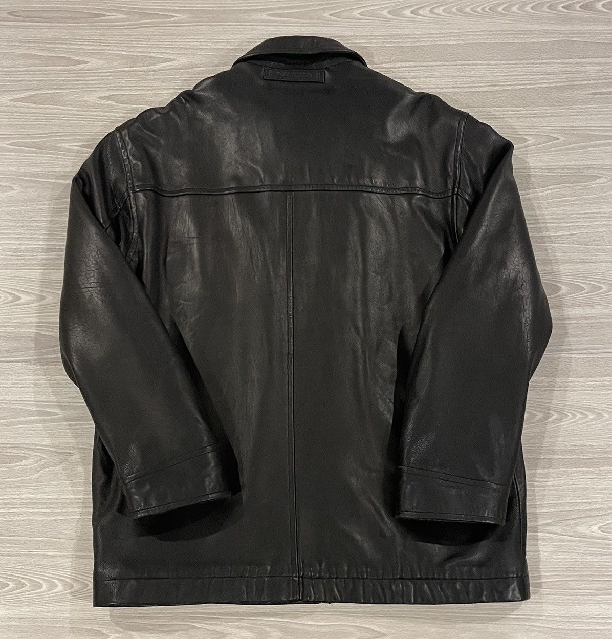 Vintage 90s Nautica Soft Leather Jacket Bomber Men's Size XL