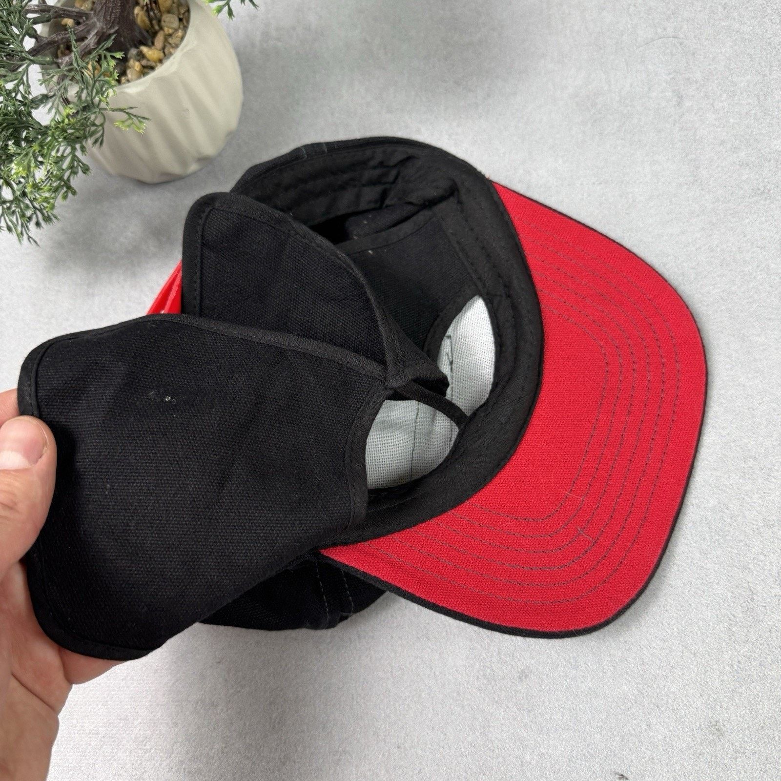 Vintage Mr. Serious Unknown Cap Black 6 Panel Snapback Canvas Size ONE SIZE - 9 Thumbnail